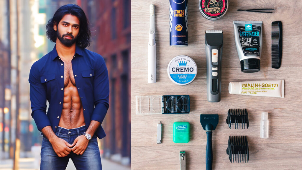 Men's Grooming Essentials- Man with long hair- Trimmer-Body Trimmer